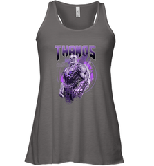 Marvel Infinity War Thanos Purple Distressed Women's Racerback Tank Women's Racerback Tank - skytshirtshop