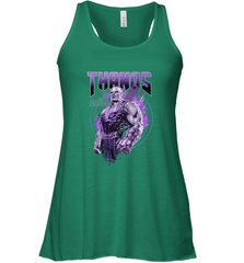 Marvel Infinity War Thanos Purple Distressed Women's Racerback Tank Women's Racerback Tank - skytshirtshop
