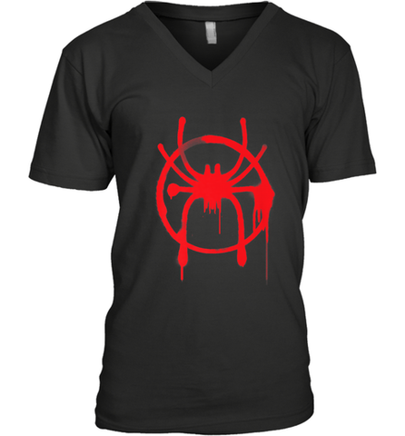 Marvel Spider Man Into the Spider Verse Red Men's V-Neck Men's V-Neck / Black / S Men's V-Neck - skytshirtshop