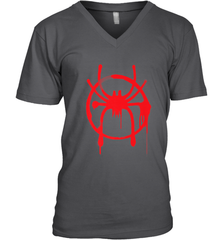 Marvel Spider Man Into the Spider Verse Red Men's V-Neck Men's V-Neck - skytshirtshop