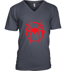 Marvel Spider Man Into the Spider Verse Red Men's V-Neck Men's V-Neck - skytshirtshop