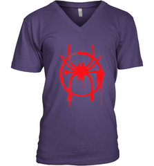 Marvel Spider Man Into the Spider Verse Red Men's V-Neck Men's V-Neck - skytshirtshop