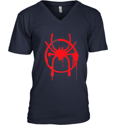 Marvel Spider Man Into the Spider Verse Red Men's V-Neck
