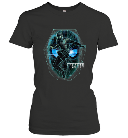 Marvel Spider Man Far From Home Stealth Suit Tech Portrait Women's T-Shirt Women's T-Shirt / Black / S Women's T-Shirt - skytshirtshop