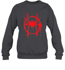 Marvel Spider Man Into the Spider Verse Red Crewneck Sweatshirt Crewneck Sweatshirt - skytshirtshop