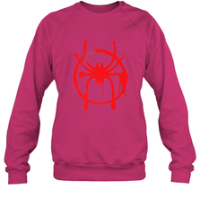 Marvel Spider Man Into the Spider Verse Red Crewneck Sweatshirt Crewneck Sweatshirt - skytshirtshop