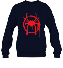 Marvel Spider Man Into the Spider Verse Red Crewneck Sweatshirt Crewneck Sweatshirt - skytshirtshop