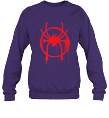 Marvel Spider Man Into the Spider Verse Red Crewneck Sweatshirt Crewneck Sweatshirt - skytshirtshop