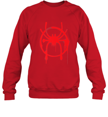 Marvel Spider Man Into the Spider Verse Red Crewneck Sweatshirt Crewneck Sweatshirt - skytshirtshop
