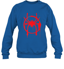Marvel Spider Man Into the Spider Verse Red Crewneck Sweatshirt Crewneck Sweatshirt - skytshirtshop