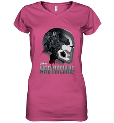 Marvel Infinity War War Machine Head Profile Women's V-Neck T-Shirt Women's V-Neck T-Shirt - skytshirtshop