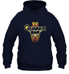 Star Trek DS9 Quark's Bar Vintage Logo Hooded Sweatshirt Hooded Sweatshirt - skytshirtshop