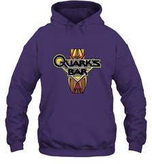 Star Trek DS9 Quark's Bar Vintage Logo Hooded Sweatshirt Hooded Sweatshirt - skytshirtshop