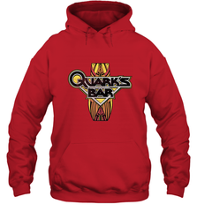 Star Trek DS9 Quark's Bar Vintage Logo Hooded Sweatshirt Hooded Sweatshirt - skytshirtshop