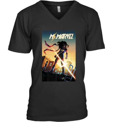 Marvel Ms Men's V-Neck Men's V-Neck / Black / S Men's V-Neck - skytshirtshop
