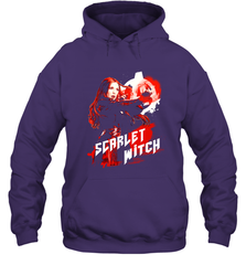 Marvel Infinity War Scarlet Witch Red Splat Hooded Sweatshirt Hooded Sweatshirt - skytshirtshop