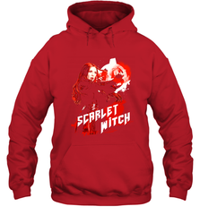 Marvel Infinity War Scarlet Witch Red Splat Hooded Sweatshirt Hooded Sweatshirt - skytshirtshop