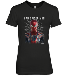 Marvel Infinity War I Am Spider Man Web Graphic Women's Premium T-Shirt