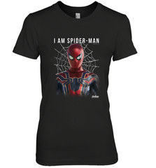 Marvel Infinity War I Am Spider Man Web Graphic Women's Premium T-Shirt Women's Premium T-Shirt - skytshirtshop