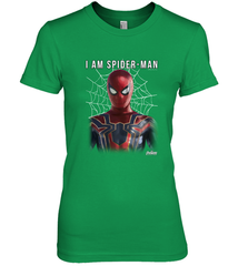 Marvel Infinity War I Am Spider Man Web Graphic Women's Premium T-Shirt Women's Premium T-Shirt - skytshirtshop