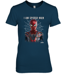 Marvel Infinity War I Am Spider Man Web Graphic Women's Premium T-Shirt Women's Premium T-Shirt - skytshirtshop
