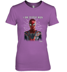 Marvel Infinity War I Am Spider Man Web Graphic Women's Premium T-Shirt Women's Premium T-Shirt - skytshirtshop
