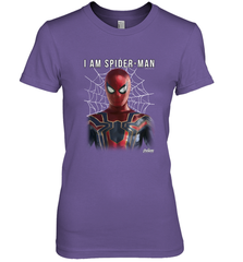 Marvel Infinity War I Am Spider Man Web Graphic Women's Premium T-Shirt Women's Premium T-Shirt - skytshirtshop