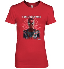 Marvel Infinity War I Am Spider Man Web Graphic Women's Premium T-Shirt Women's Premium T-Shirt - skytshirtshop