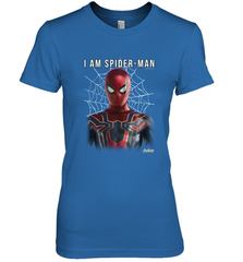 Marvel Infinity War I Am Spider Man Web Graphic Women's Premium T-Shirt Women's Premium T-Shirt - skytshirtshop