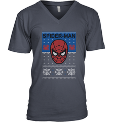 Marvel Spider Man Mask Christmas Sweater Men's V-Neck Men's V-Neck - skytshirtshop