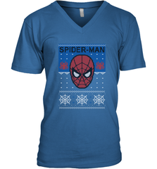 Marvel Spider Man Mask Christmas Sweater Men's V-Neck Men's V-Neck - skytshirtshop