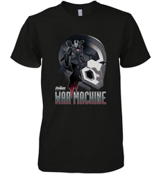 Marvel Infinity War War Machine Head Profile Men's Premium T-Shirt