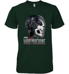 Marvel Infinity War War Machine Head Profile Men's Premium T-Shirt Men's Premium T-Shirt - skytshirtshop