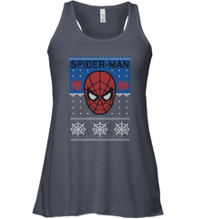 Marvel Spider Man Mask Christmas Sweater Women's Racerback Tank Women's Racerback Tank - skytshirtshop