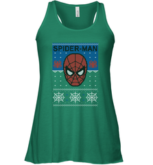 Marvel Spider Man Mask Christmas Sweater Women's Racerback Tank Women's Racerback Tank - skytshirtshop