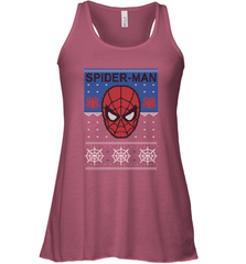 Marvel Spider Man Mask Christmas Sweater Women's Racerback Tank Women's Racerback Tank - skytshirtshop