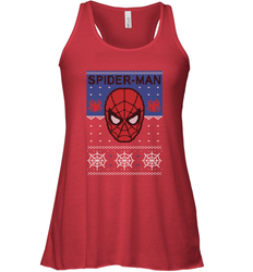 Marvel Spider Man Mask Christmas Sweater Women's Racerback Tank
