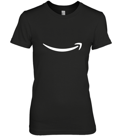 Smile Shirt  White Logo Women's Premium T-Shirt Women's Premium T-Shirt / Black / XS Women's Premium T-Shirt - skytshirtshop
