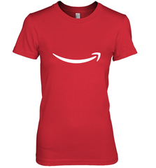 Smile Shirt  White Logo Women's Premium T-Shirt Women's Premium T-Shirt - skytshirtshop