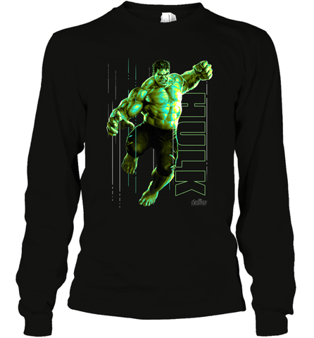 Marvel Infinity War Incredible Hulk Smash Long Sleeve T-Shirt Long Sleeve T-Shirt / Black / S Long Sleeve T-Shirt - skytshirtshop