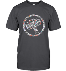 Marvel Avengers Thor Floral Hammer Symbol Men's T-Shirt Men's T-Shirt - skytshirtshop