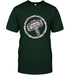 Marvel Avengers Thor Floral Hammer Symbol Men's T-Shirt Men's T-Shirt - skytshirtshop