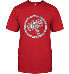 Marvel Avengers Thor Floral Hammer Symbol Men's T-Shirt Men's T-Shirt - skytshirtshop
