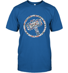 Marvel Avengers Thor Floral Hammer Symbol Men's T-Shirt Men's T-Shirt - skytshirtshop