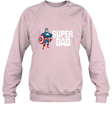 Marvel Father's Day Captain America Super Dad Portrait Crewneck Sweatshirt Crewneck Sweatshirt - skytshirtshop