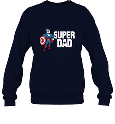 Marvel Father's Day Captain America Super Dad Portrait Crewneck Sweatshirt