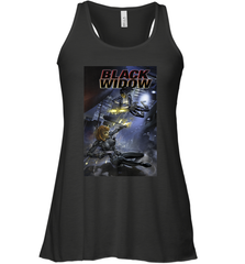 Marvel Comixology Black Widow Madame Of Masque Comic Cover Women's Racerback Tank Women's Racerback Tank - skytshirtshop