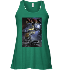 Marvel Comixology Black Widow Madame Of Masque Comic Cover Women's Racerback Tank Women's Racerback Tank - skytshirtshop