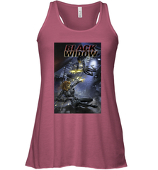 Marvel Comixology Black Widow Madame Of Masque Comic Cover Women's Racerback Tank Women's Racerback Tank - skytshirtshop