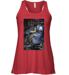 Marvel Comixology Black Widow Madame Of Masque Comic Cover Women's Racerback Tank Women's Racerback Tank - skytshirtshop